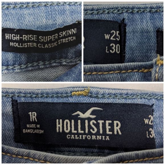 Hollister Light Blue Skinny Jeans - Picture 4 of 5